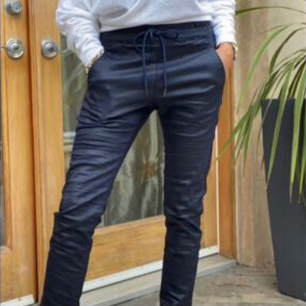 Navy BEVY FLOG Shely Drawstring Pants - size 30